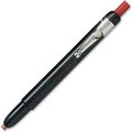 Lesro Industries Listo Marking Pencil, Bold Marker Point Type, Red Lead, Black Barrel, 12/Dozen 1620BRD